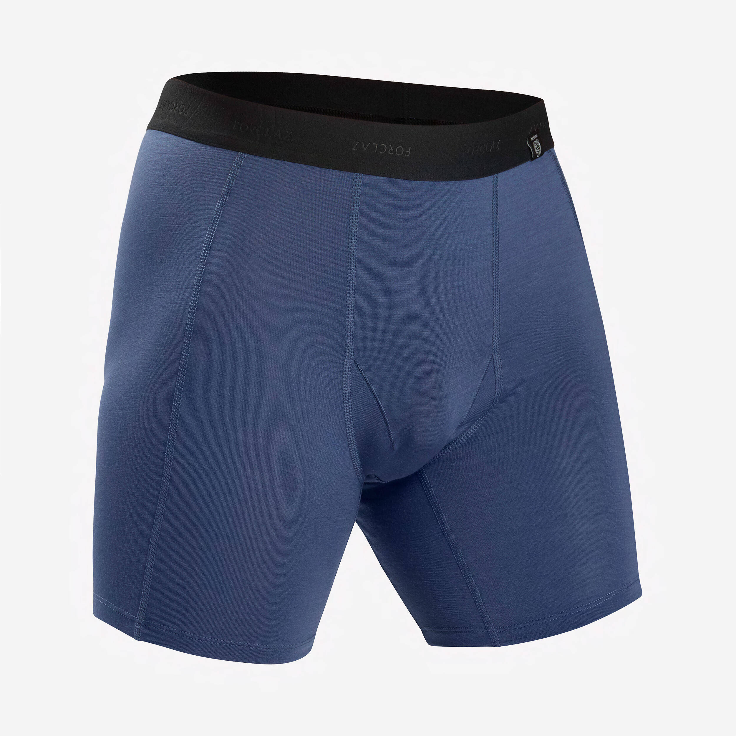Men Trekking Merino Wool Boxer Shorts MT500 Whale Grey -  3