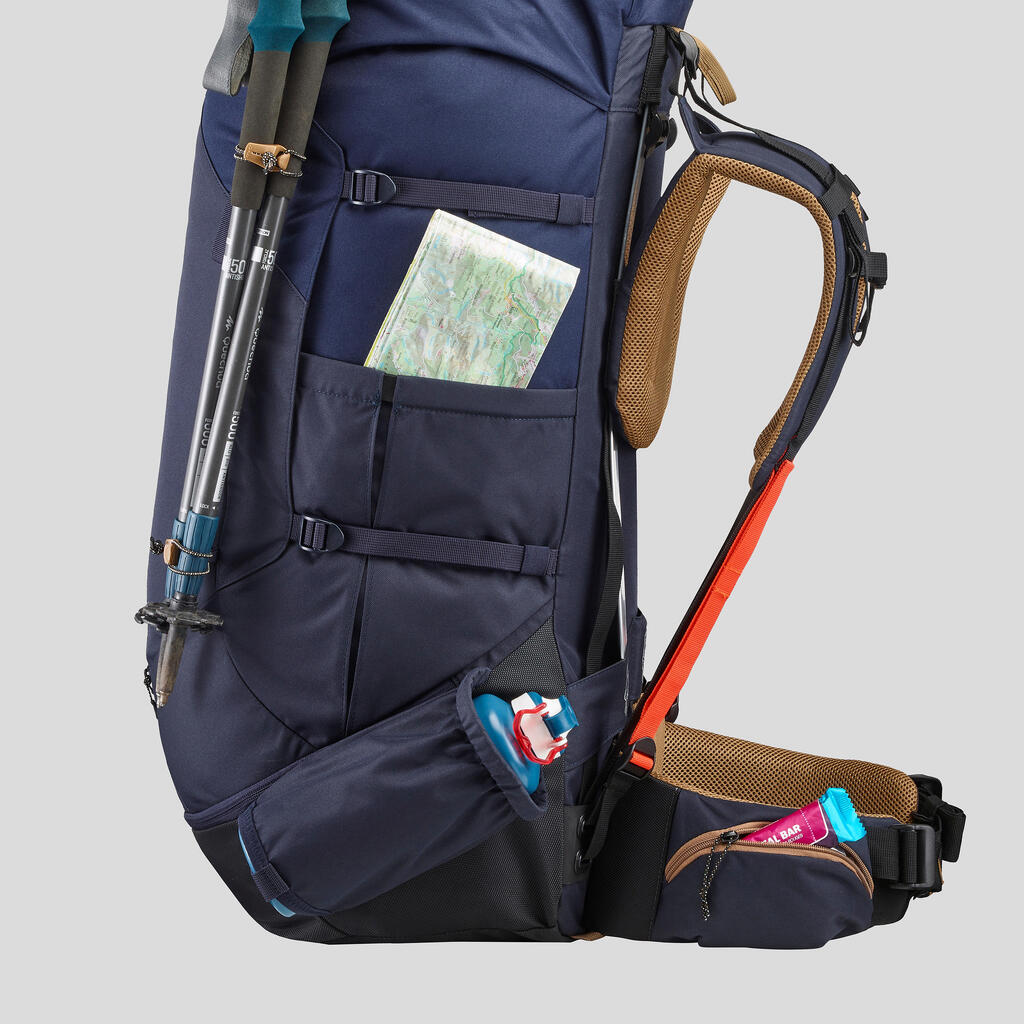 Vyriška turistinė kuprinė „Trek 100 Easyfit“, 90 l