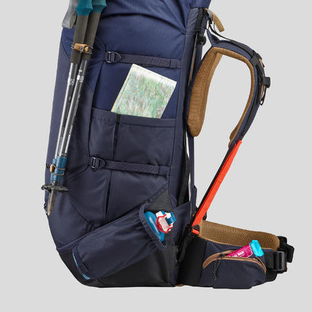 Рюкзак чоловічий Trek 100 Easyfit для гірського трекінгу 90 л синій