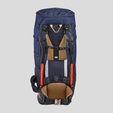 Рюкзак чоловічий Trek 100 Easyfit для гірського трекінгу 90 л синій
