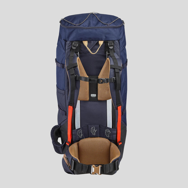 Trekkingrugzak - Backpack voor trekking heren 90 liter MT100 Easyfit