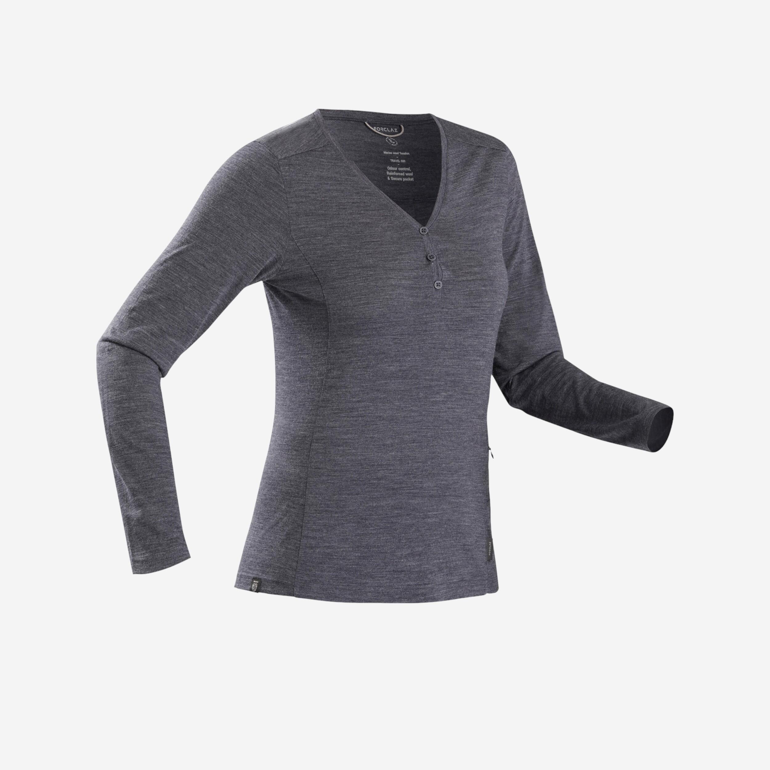 Camiseta lana merino decathlon mujer Clearance