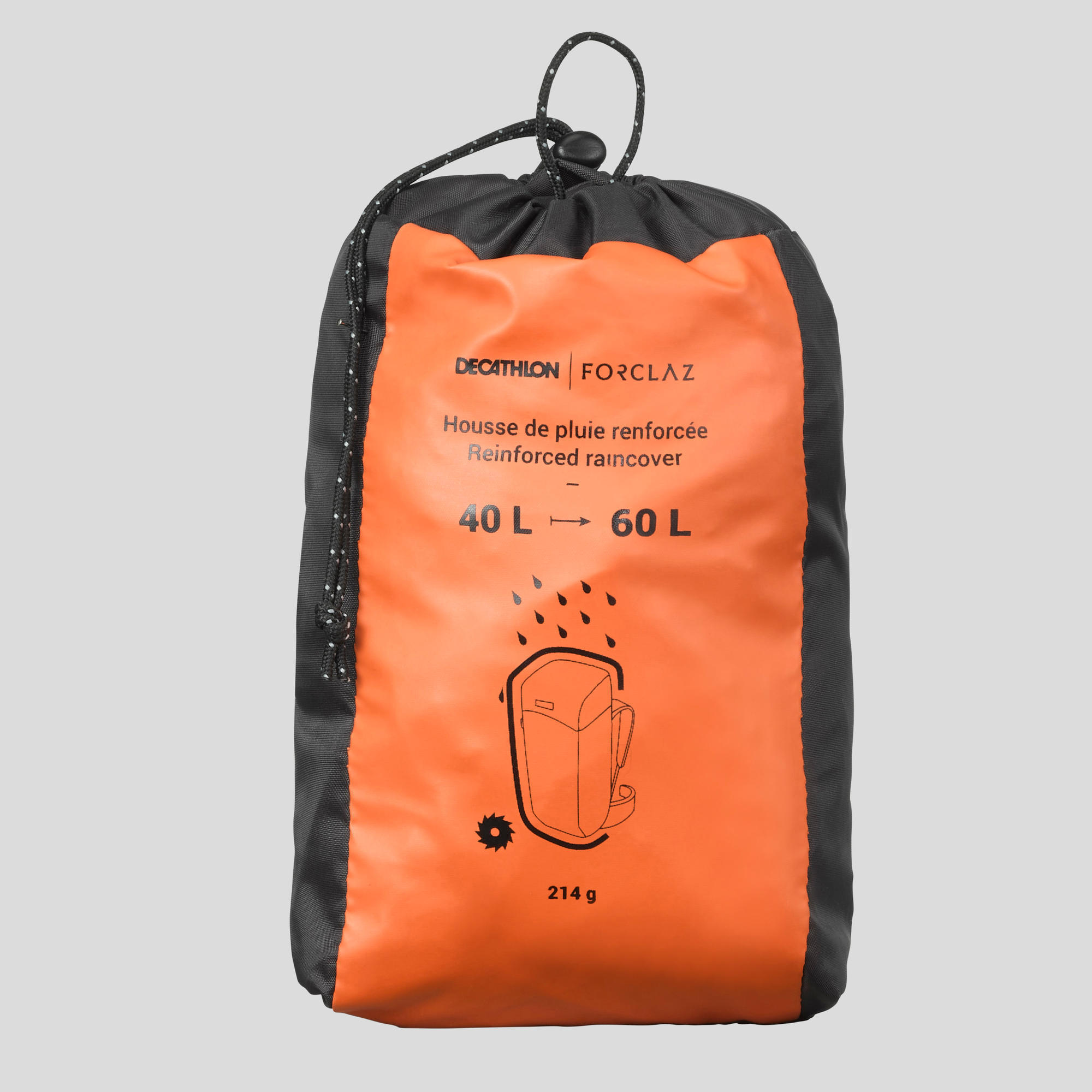 Sacca montagna ANTIPIOGGIA RINFORZATA per zaini montagna 40/60L FORCLAZ |  DECATHLON