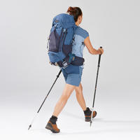 TREK 500 50+10 L Mountain Trekking Backpack Blue - Adults