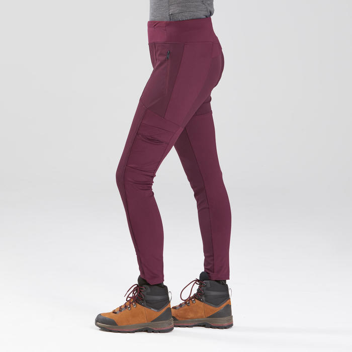 Legging de trek voyage renforcé & multipoches TRAVEL 500 femme