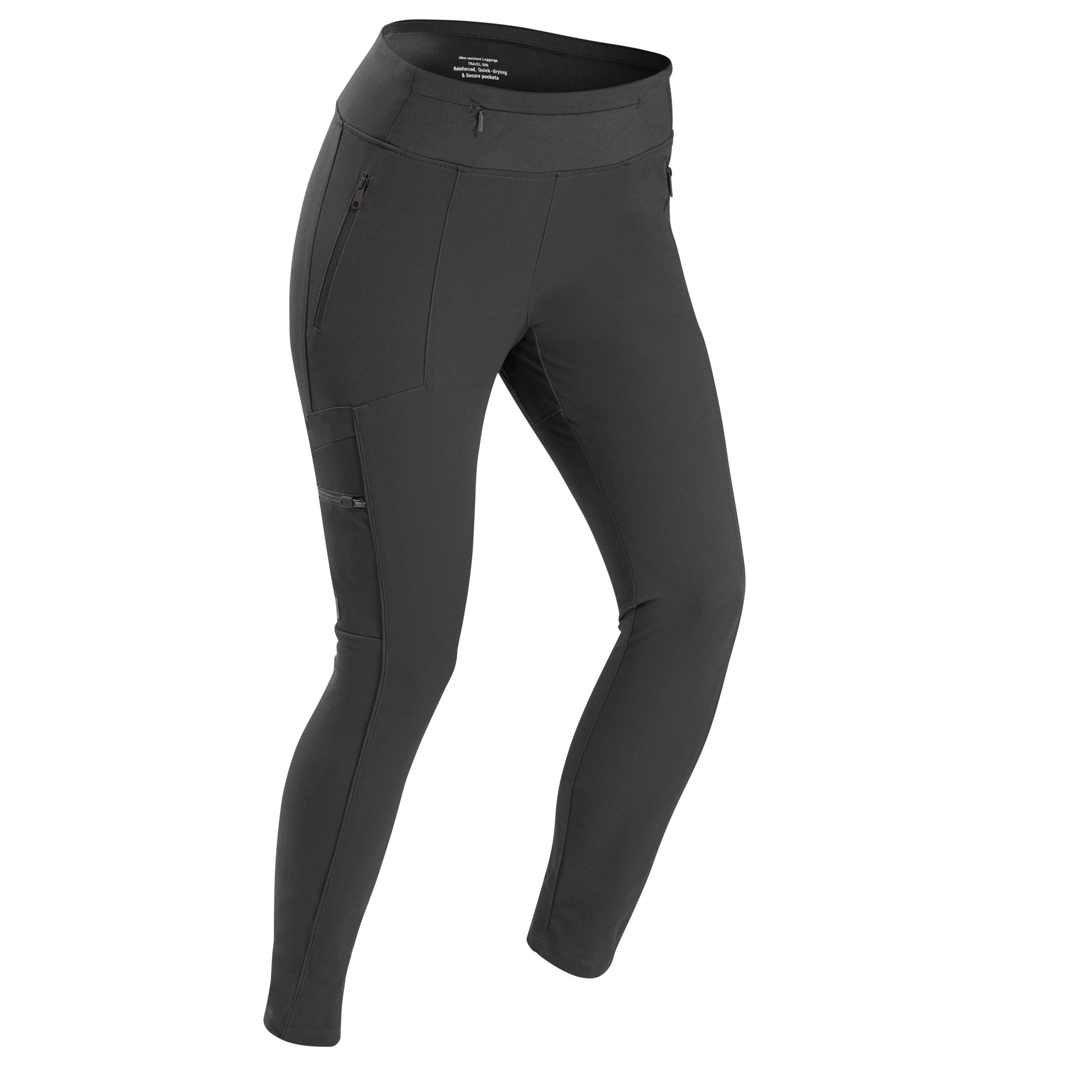 women s trek reinforced multipocket leggings travel 500 black