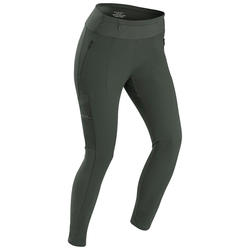Legging de trek voyage renforcé & multipoches | TRAVEL 500 kaki femme