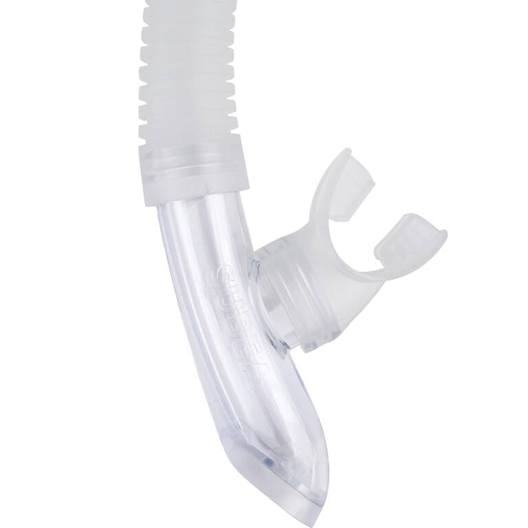 Kids diving snorkel with valve 100 Translucent