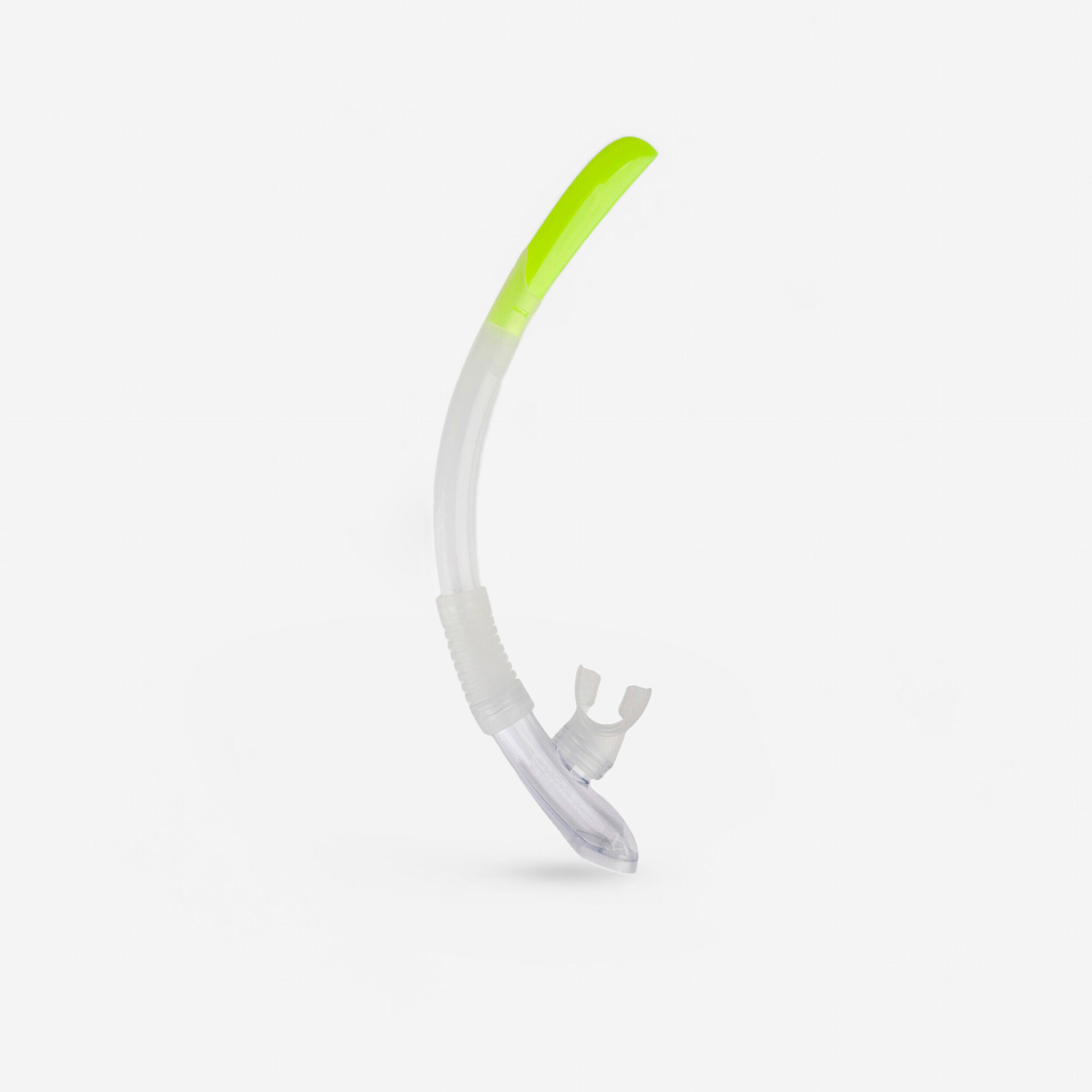 Kids diving snorkel with valve - 100 Translucent