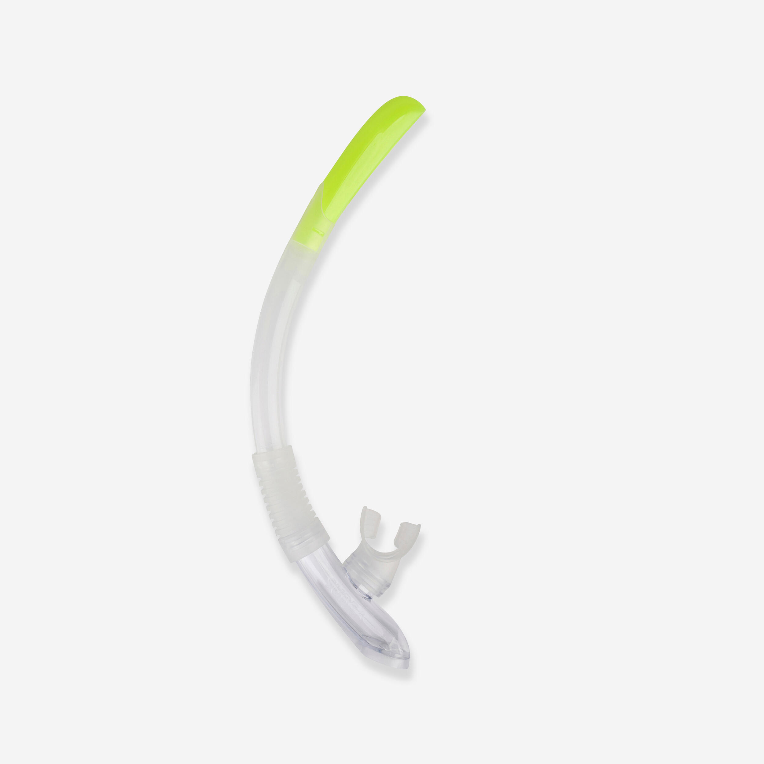 SUBEA Kids diving snorkel with valve 100 Translucent