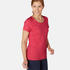 Áo thun thể thao nữ ôm Regular-fit tập Gym & Pilates 500 - Hồng có họa tiết