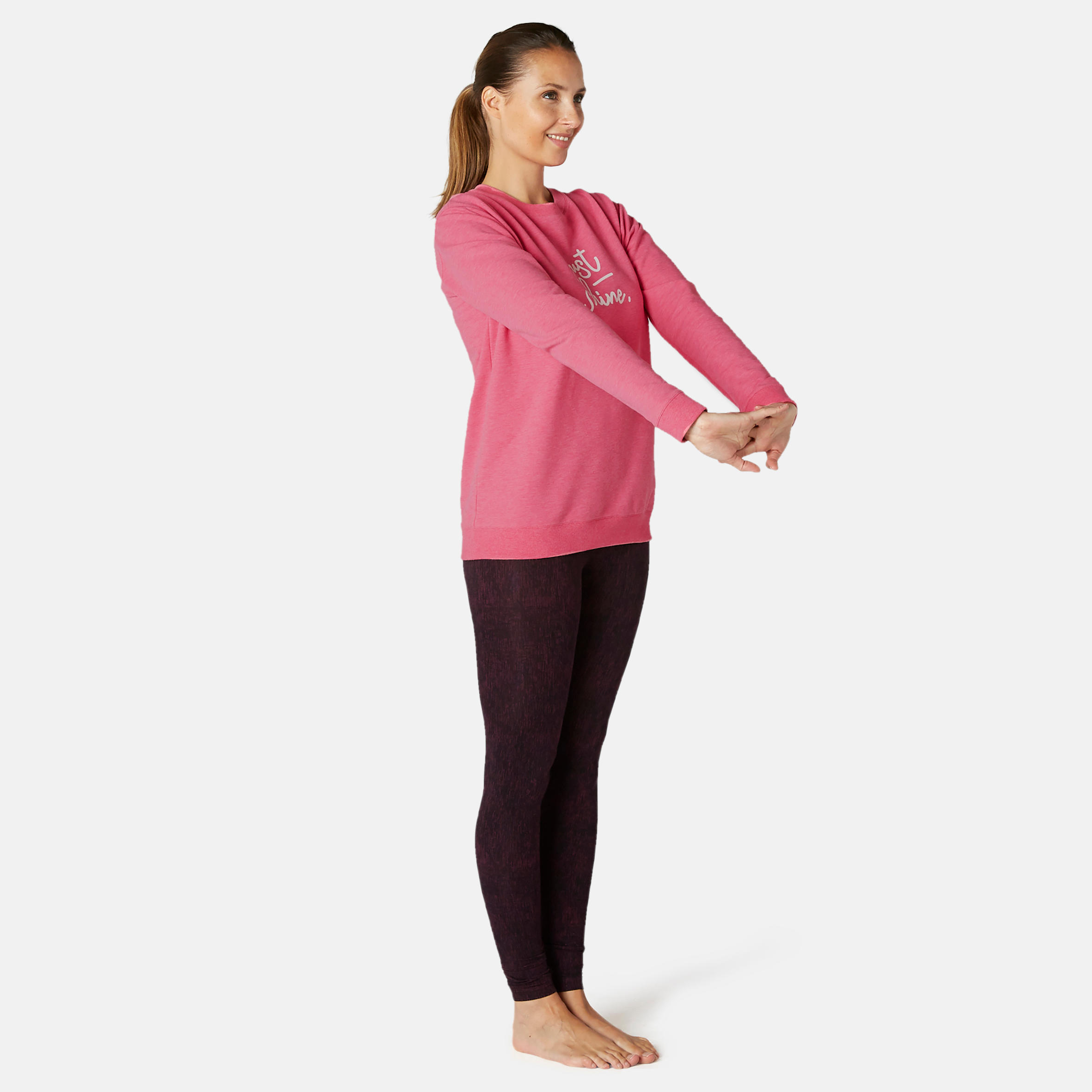 Women's Sweatshirt 100 - Pink Pattern 2/6