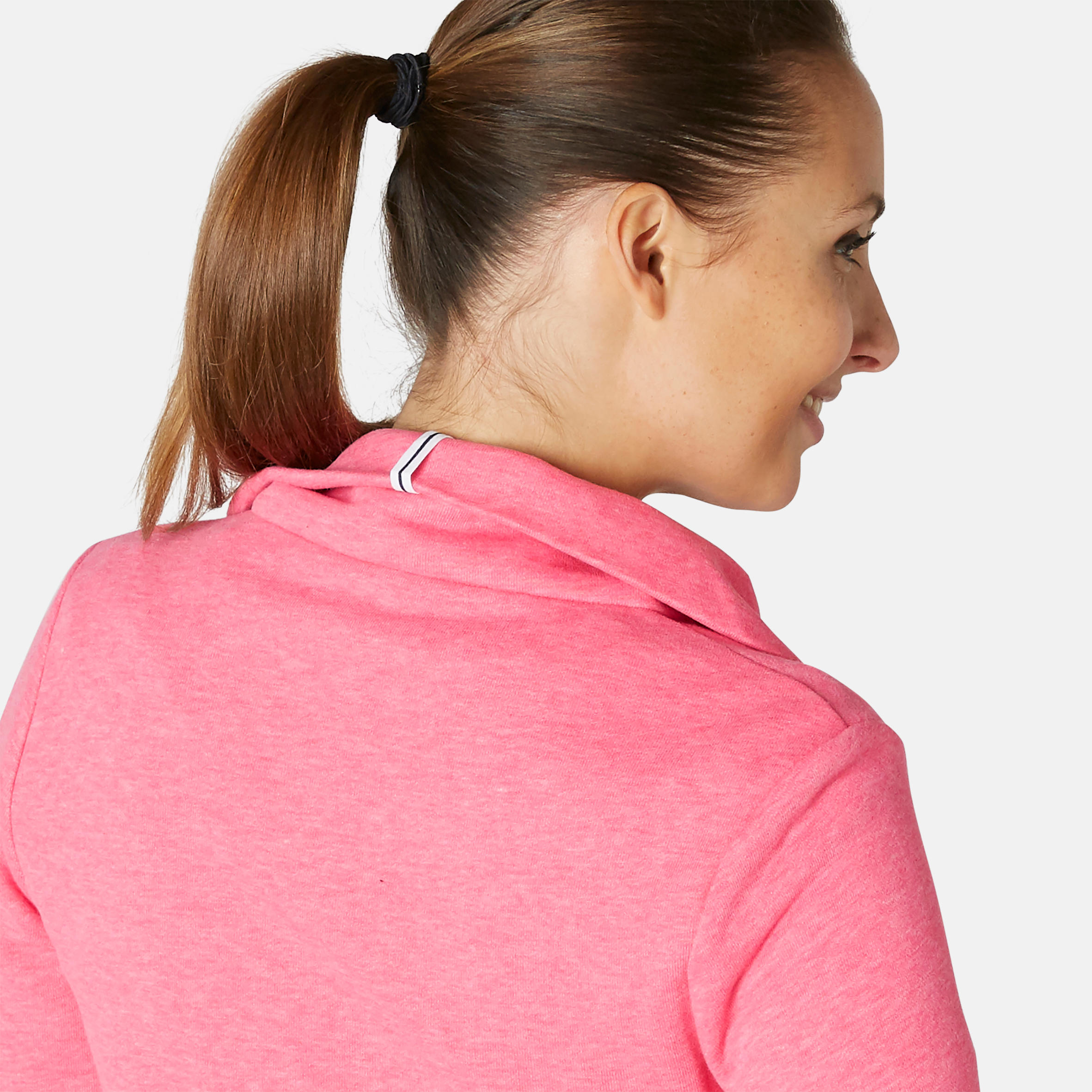 Women's Training Jacket 500 - Mottled Pink 6/7
