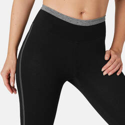 Women's Pilates & Gentle Gym Slim-Fit 7/8 Leggings 510 - Black