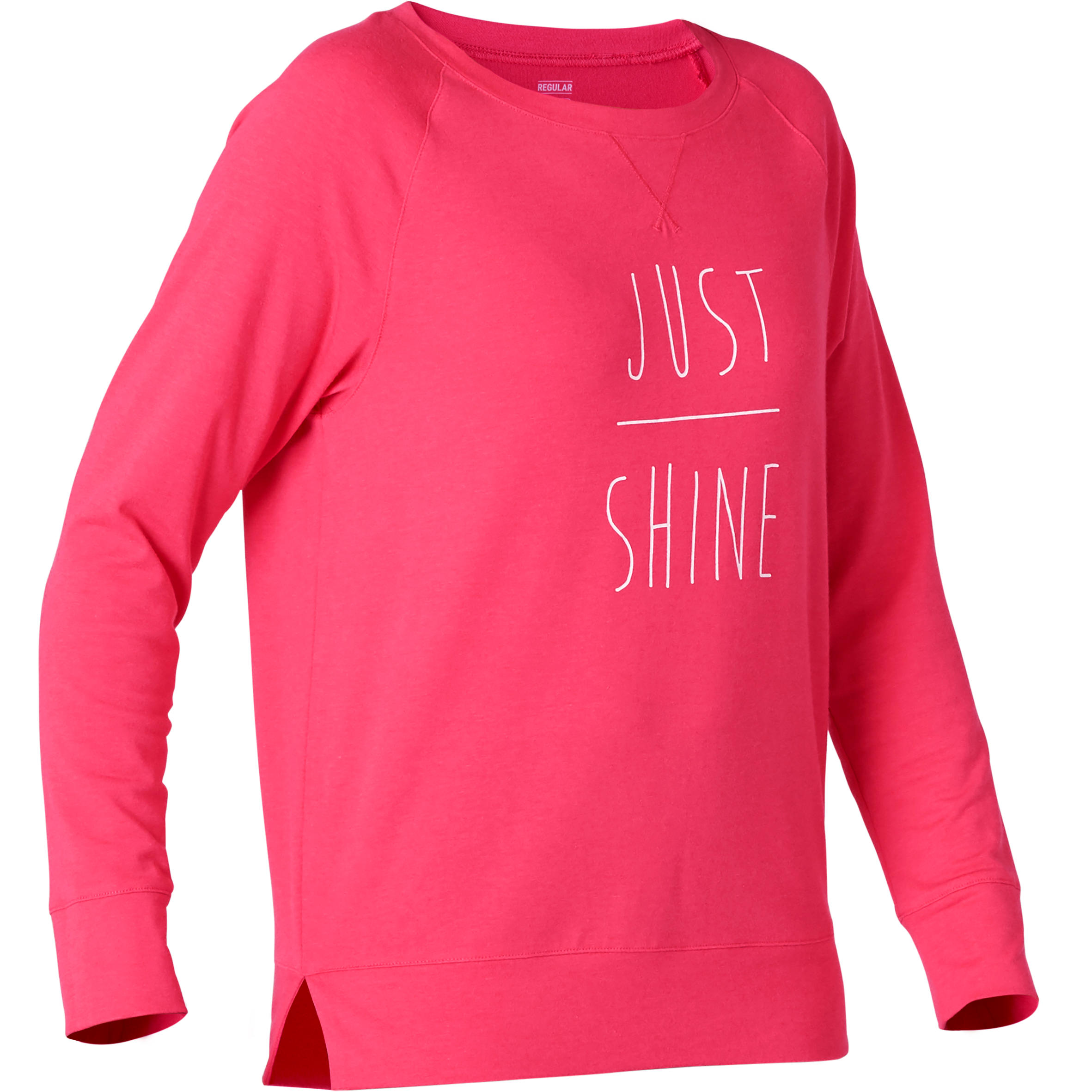 

Women's Gym T-Shirt Long-Sleeved Regular-Fit 500 - Pink -  By NYAMBA | Decathlon
