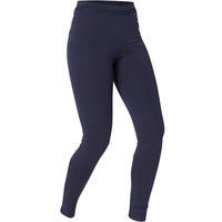 Legging Coton Extensible Fitness Taille Haute avec Mesh Bleu Marine