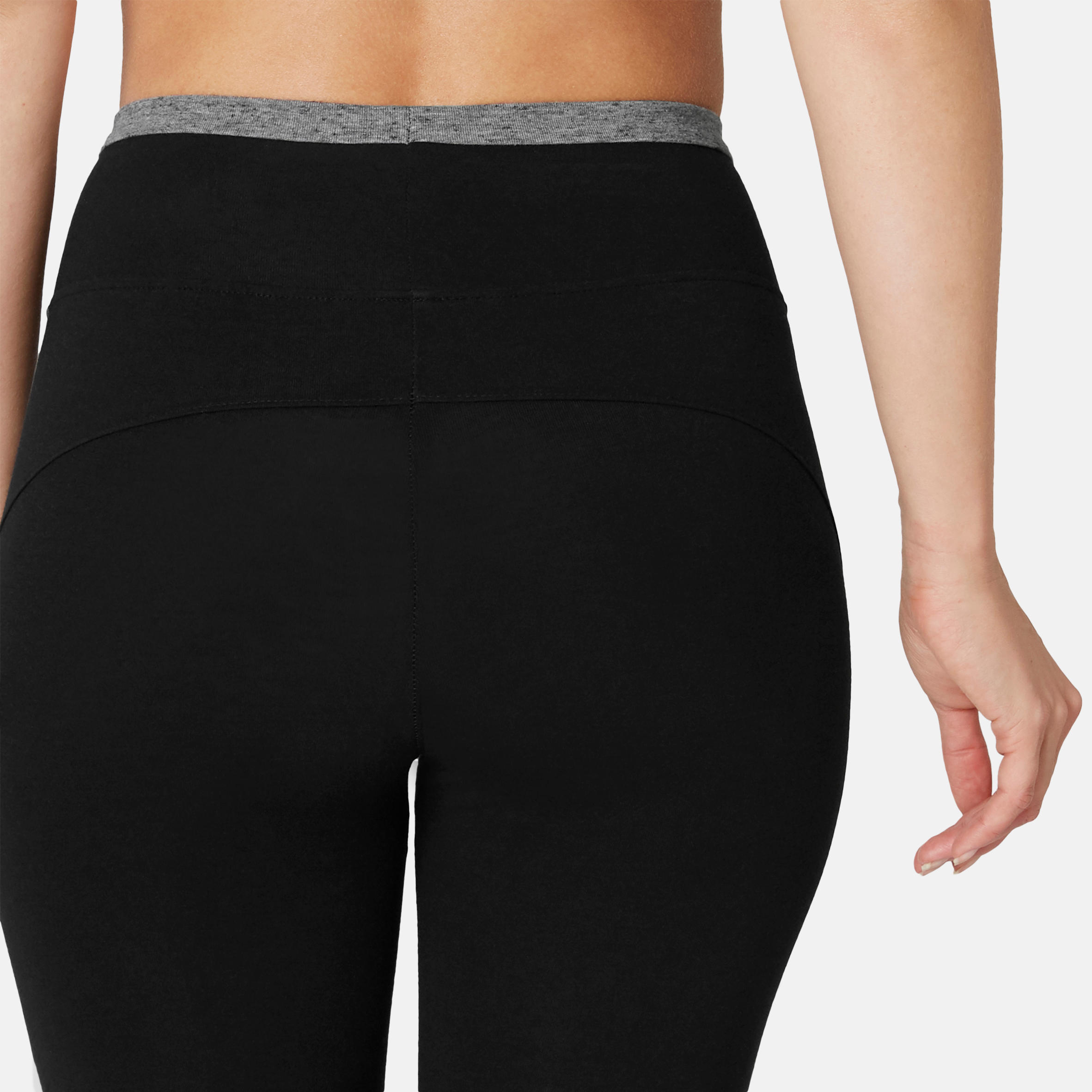 Women's Pilates & Gentle Gym Slim-Fit 7/8 Leggings 510 - Black 5/9