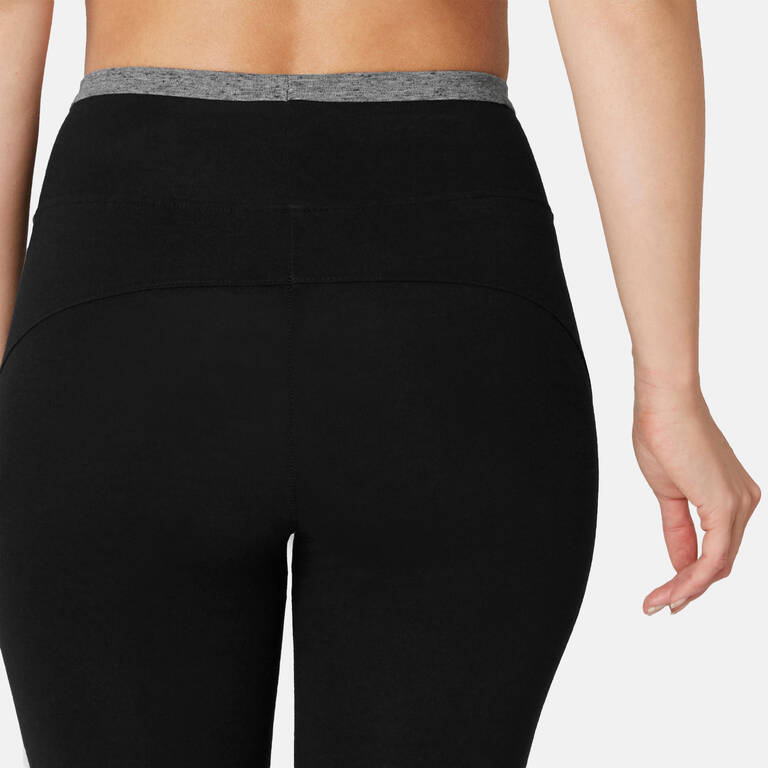 Women's Pilates & Gentle Gym Slim-Fit 7/8 Leggings 510 - Black