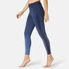 Women's Slim-Fit Pilates & Gentle Gym Sport Leggings 520 - Blue Print
