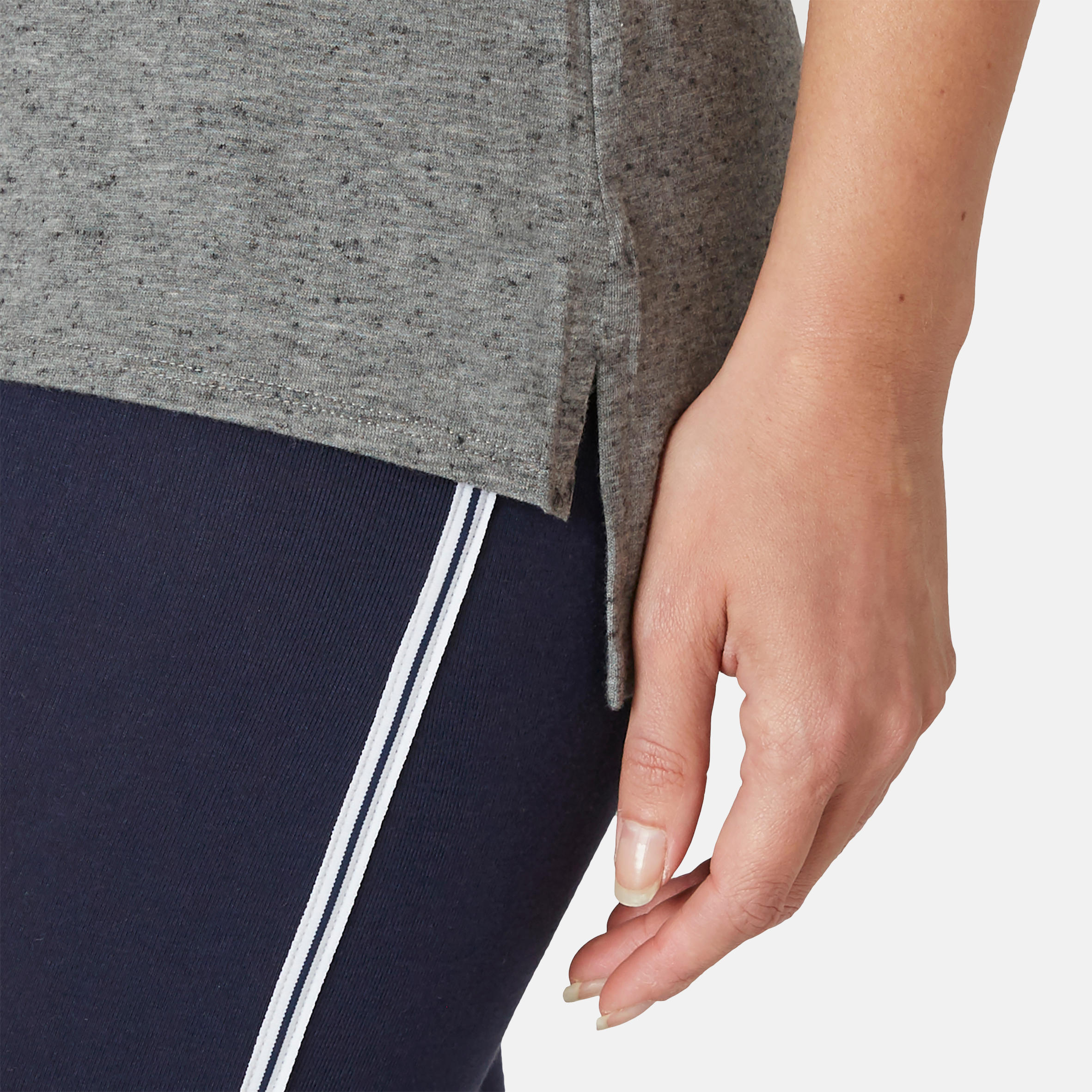Women's Pilates & Gentle Gym Sport T-Shirt 510 - Grey Print 7/7