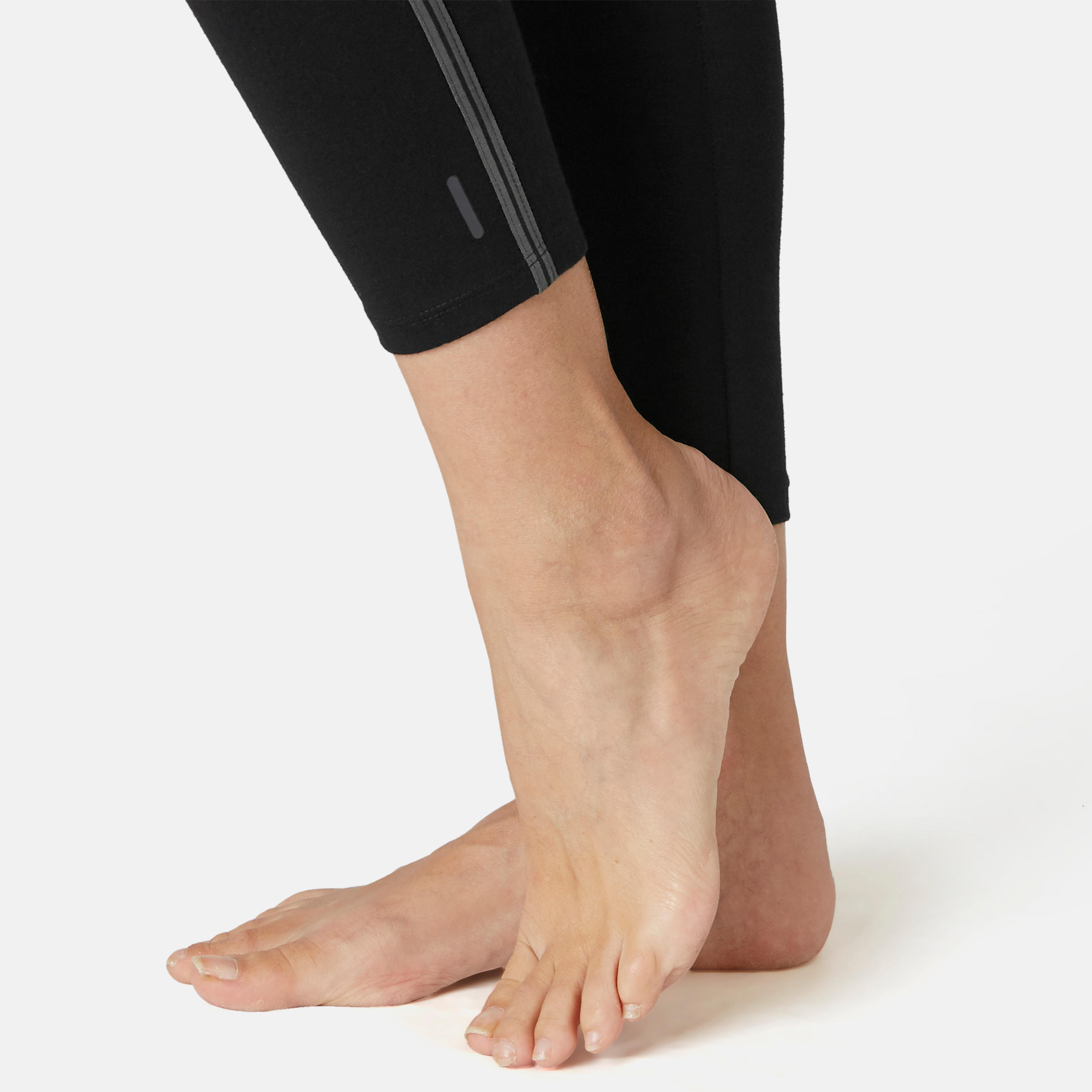 Women's Pilates & Gentle Gym Slim-Fit 7/8 Leggings 510 - Black 6/9