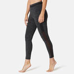 Domyos Legging voor pilates en lichte gym dames 520 slim fit 7/8