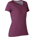 Nyamba Dames T-shirt 500 voor gym en pilates regular fit