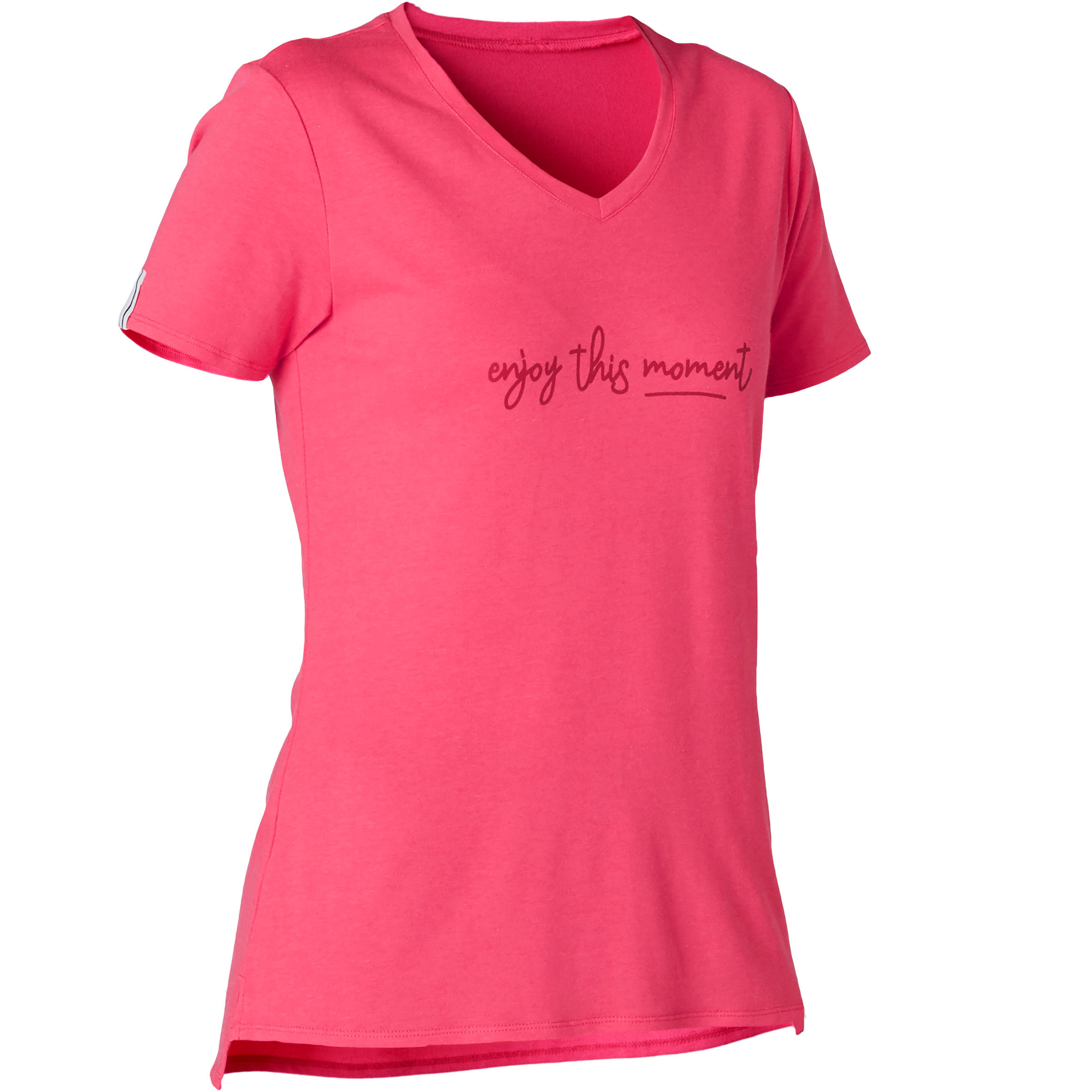 Women's Pilates & Gentle Gym Sport T-Shirt 510 - Pink Print 7/7
