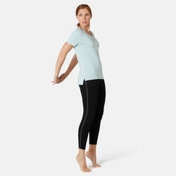 Women's Pilates & Gentle Gym Slim-Fit 7/8 Leggings 510 - Black