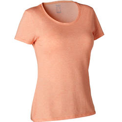 T-shirt regular fitness femme - 500 Essentials Orange