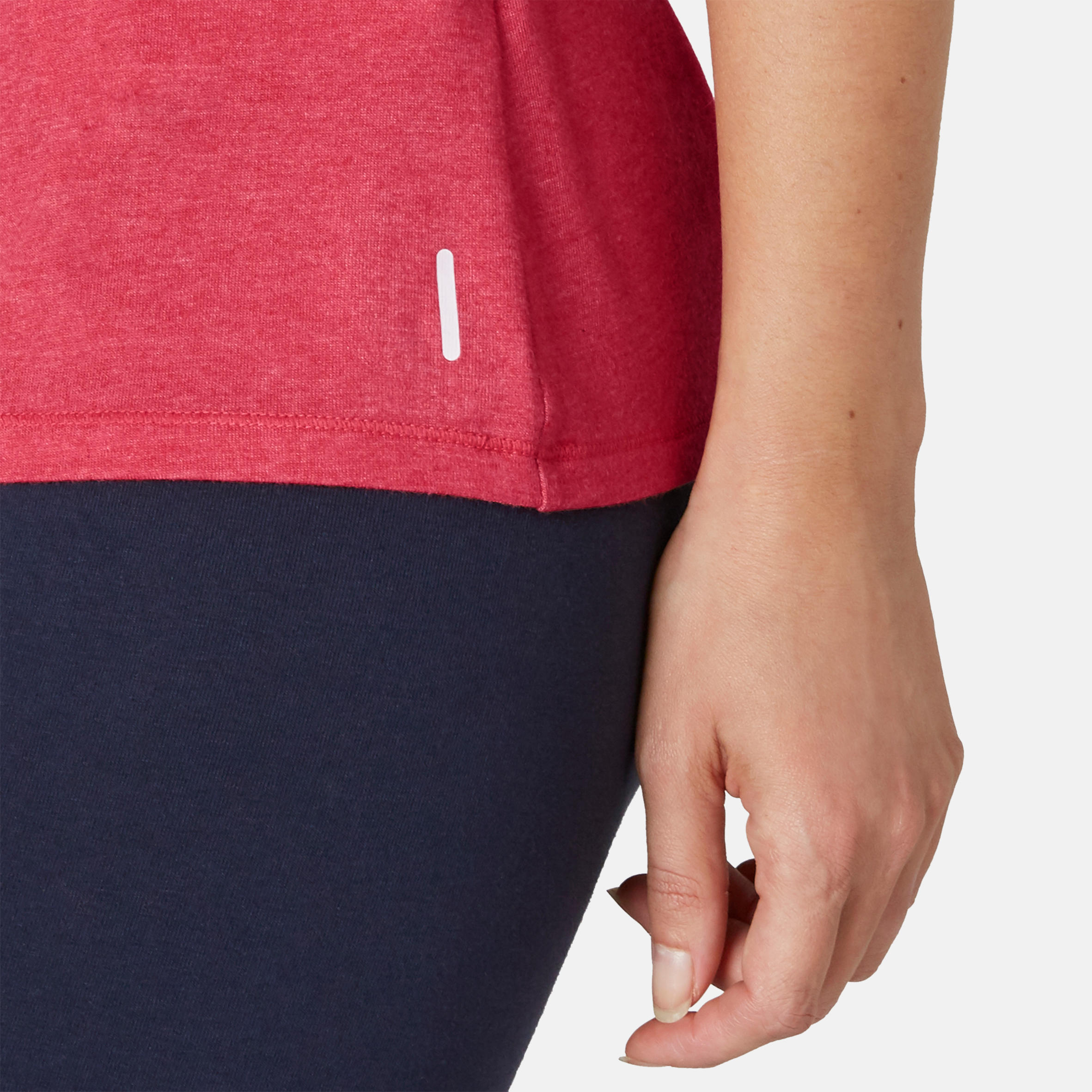 Women's Regular Fitness T-Shirt 500 - Pink 6/7