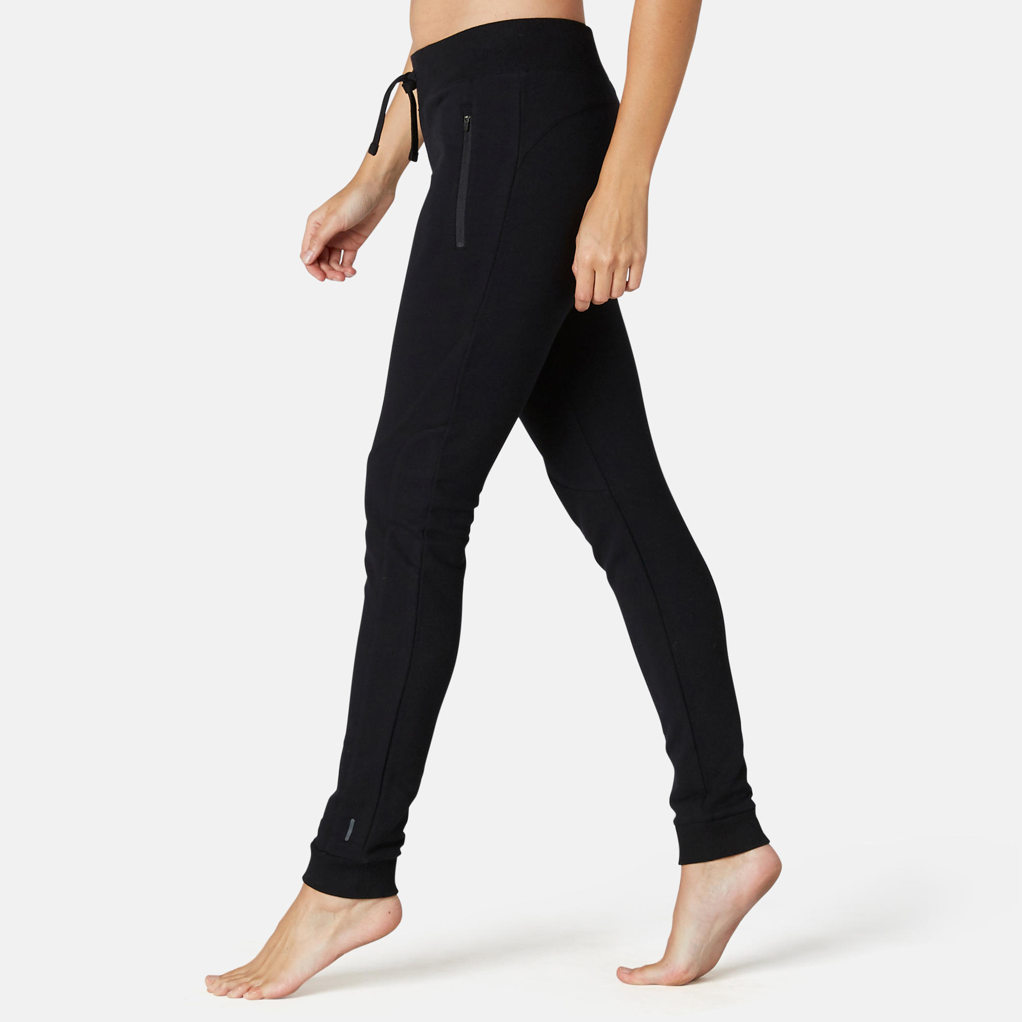 Women's Slim Training Bottoms 510 Grey Domyos by Decathlon