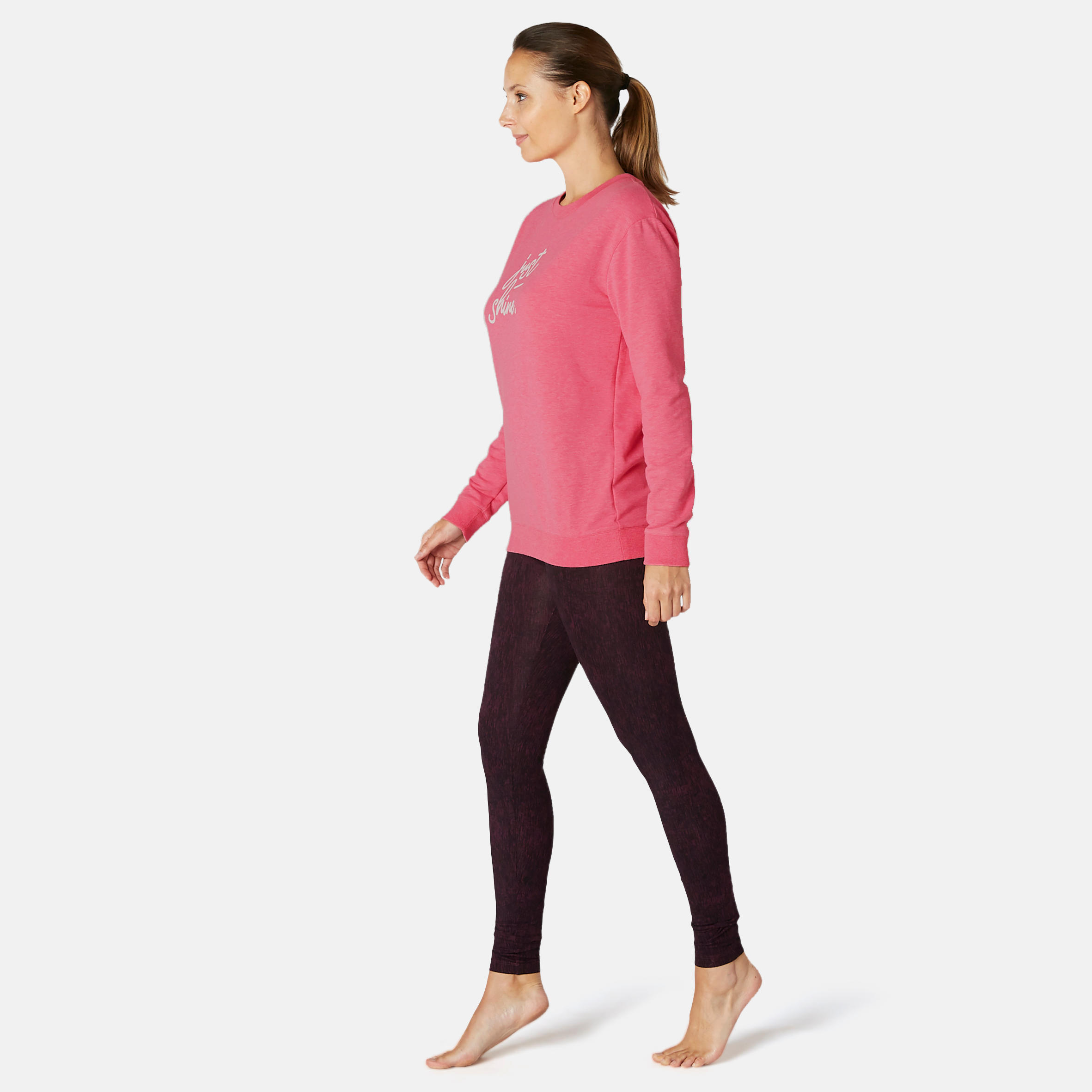 Women's Sweatshirt 100 - Pink Pattern 4/6