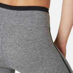 Women's Slim-Fit Pilates & Gentle Gym Sport 7/8 Leggings 510 - Grey