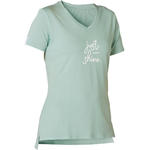Nyamba T-shirt voor pilates en lichte gym dames 510/opdruk