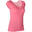 T-shirt Sport Pilates Gym Douce Femme 500 Slim Rose