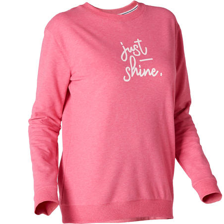 Sweat 100 Femme Rose avec Motif