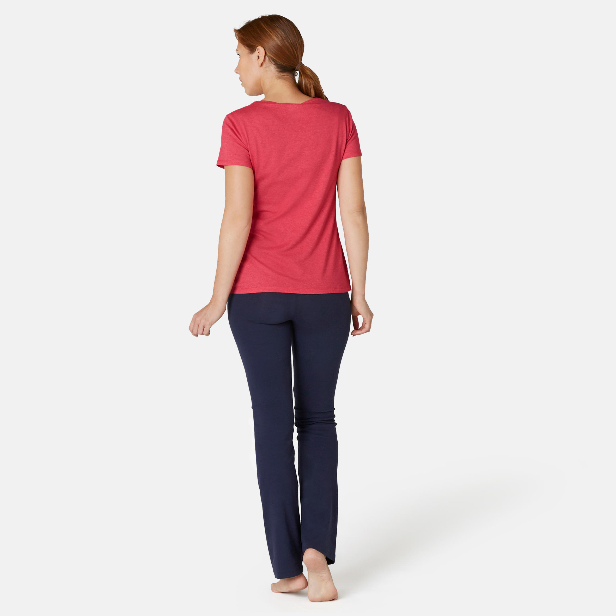 Women's Regular Fitness T-Shirt 500 - Pink 4/7