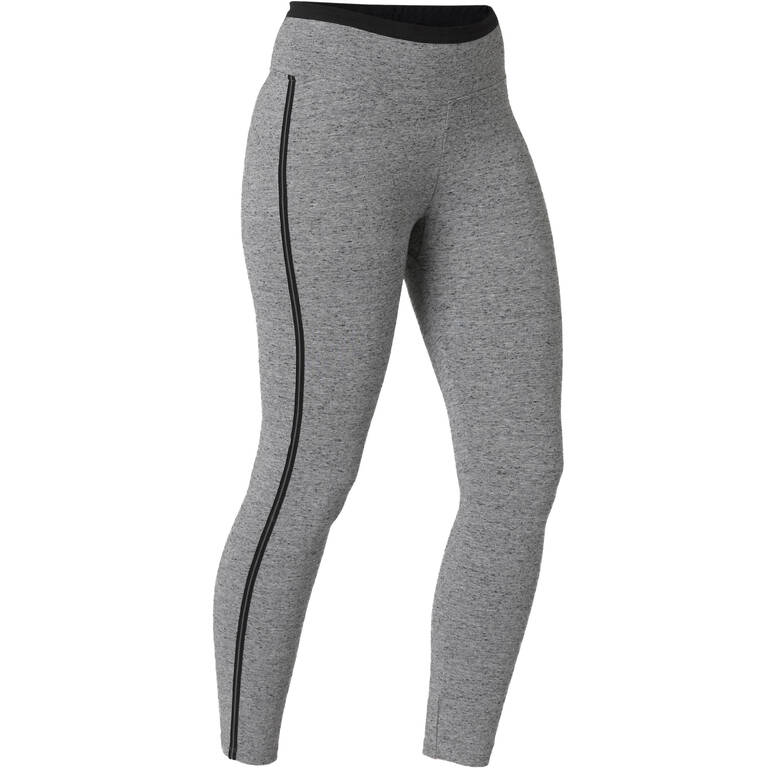 Women's Slim-Fit Pilates & Gentle Gym Sport 7/8 Leggings 510 - Grey