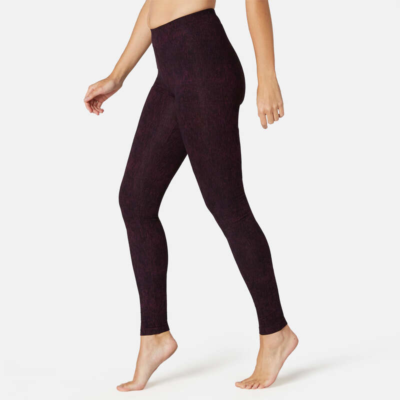 WOMAN T SHIRT LEGGING SHORT Fitness and Gym - Gym Slim-Fit Bottoms Fit+500 NYAMBA - Gym Activewear