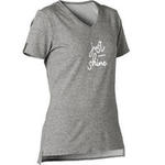 Nyamba T-shirt voor pilates en lichte gym dames 510/opdruk