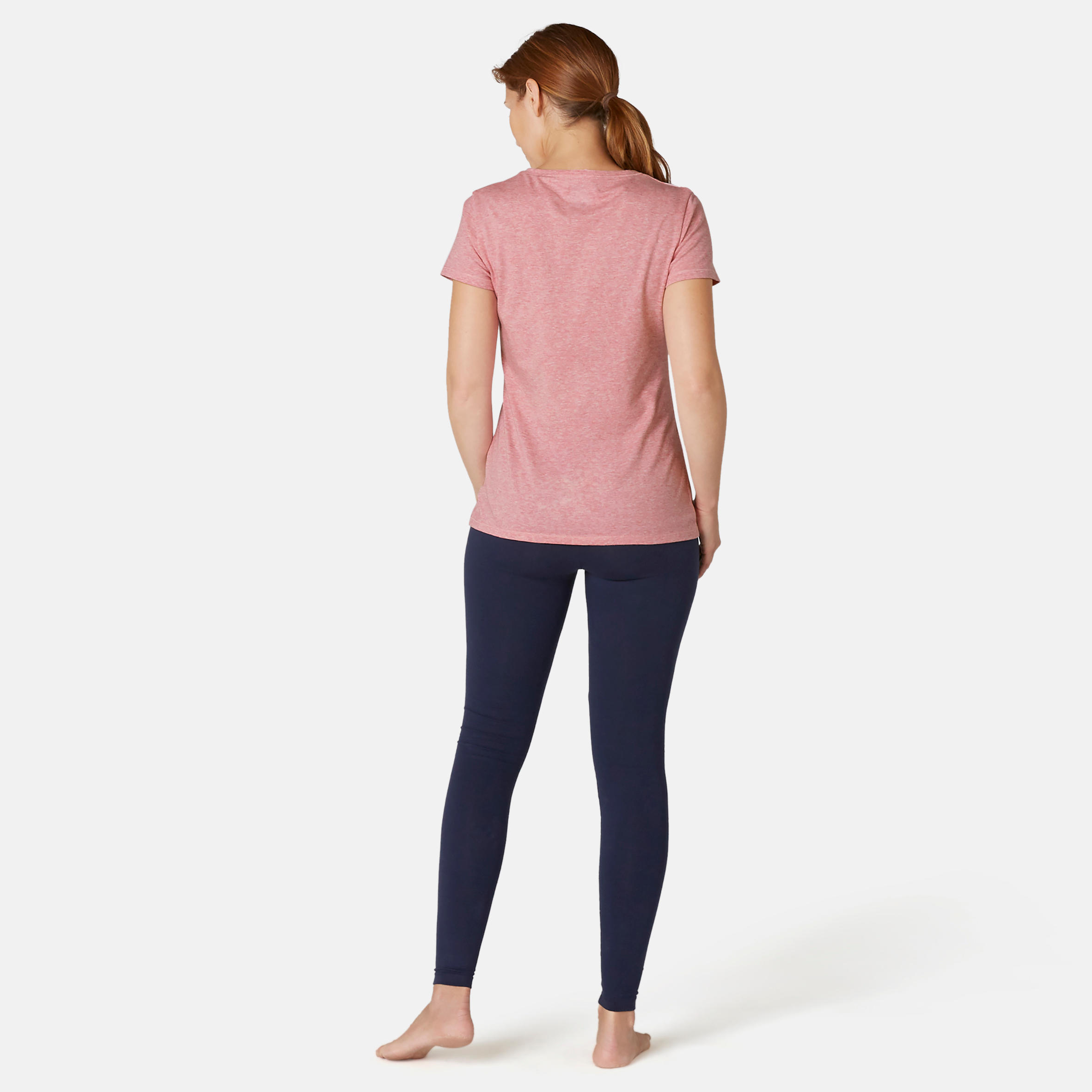 

Women's Gym T-Shirt Regular Fit 500 - Mauve -  By NYAMBA | Decathlon