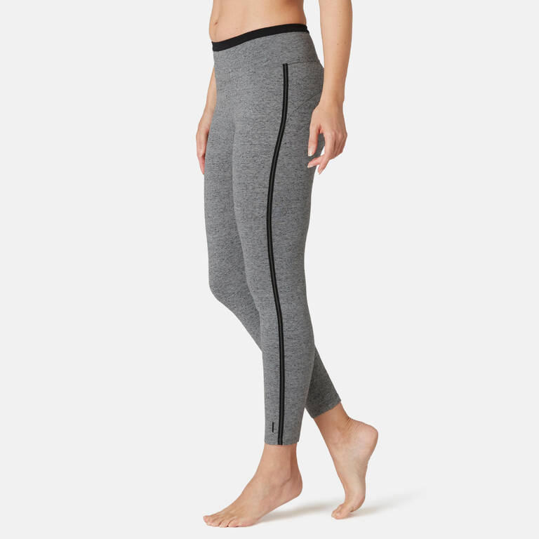 Women's Slim-Fit Pilates & Gentle Gym Sport 7/8 Leggings 510 - Grey