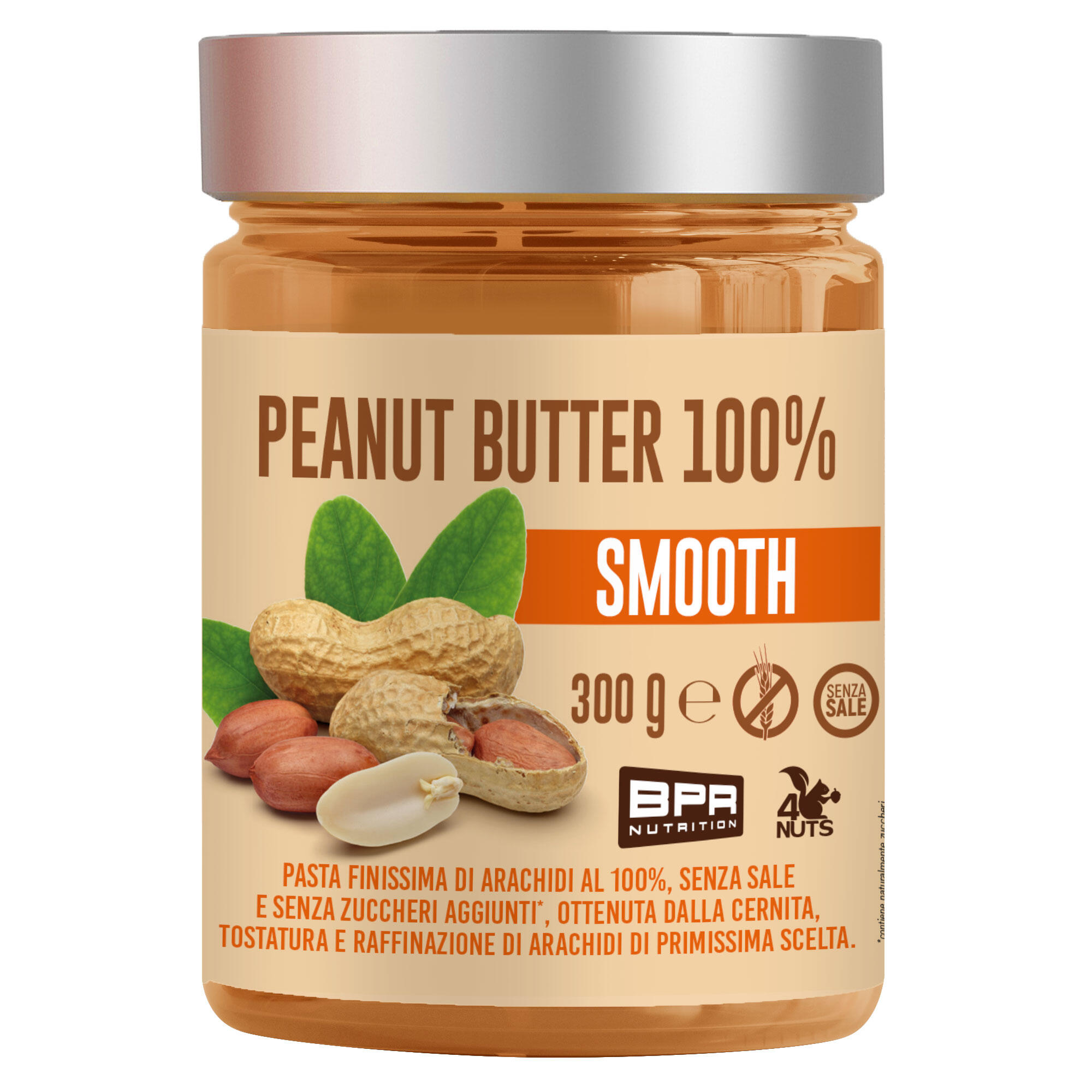 Decathlon | Peanut Butter smooth BPR senza sale e senza zuccheri aggiunti 300 g |  Bpr Nutrition