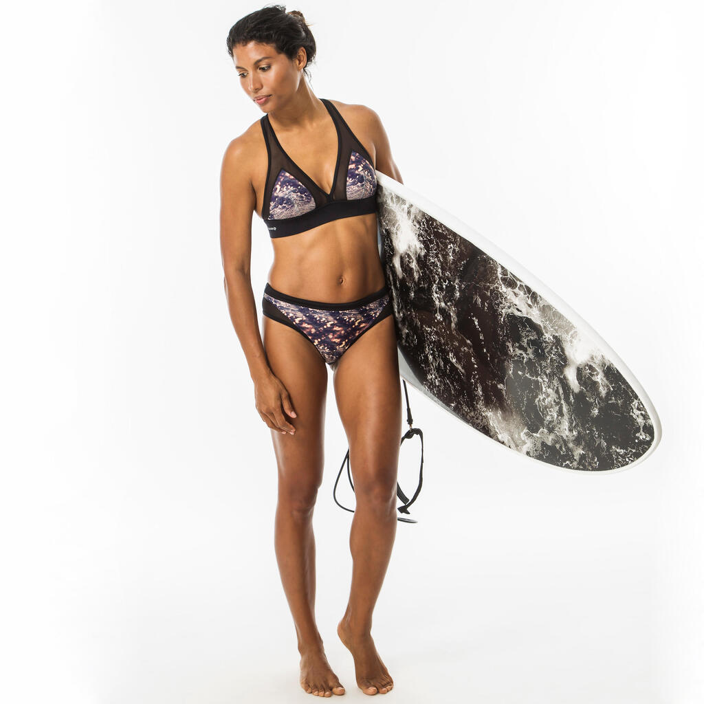 Vrchný diel dámskych plaviek Isa Foamy na surfovanie s nastavením na chrbte