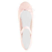 Kids' Full Sole Leather Ballet Demi-Pointe Shoes - Pink