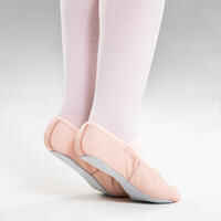 Kids' Full Sole Leather Ballet Demi-Pointe Shoes - Pink