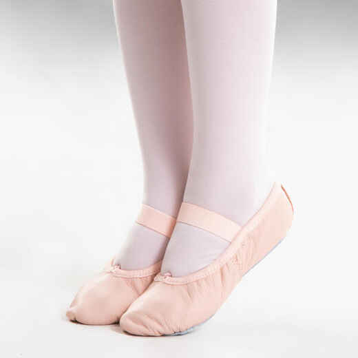 
      Demi-pointes de danse classique semelle entière enfant, rose
  