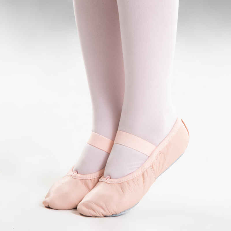 Kids' Full Sole Ballet Demi-Pointe Shoes - Pink