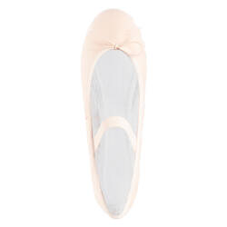 Ballet Full Sole Demi-Pointe Canvas Shoes Sizes 8C to 7 - Salmon